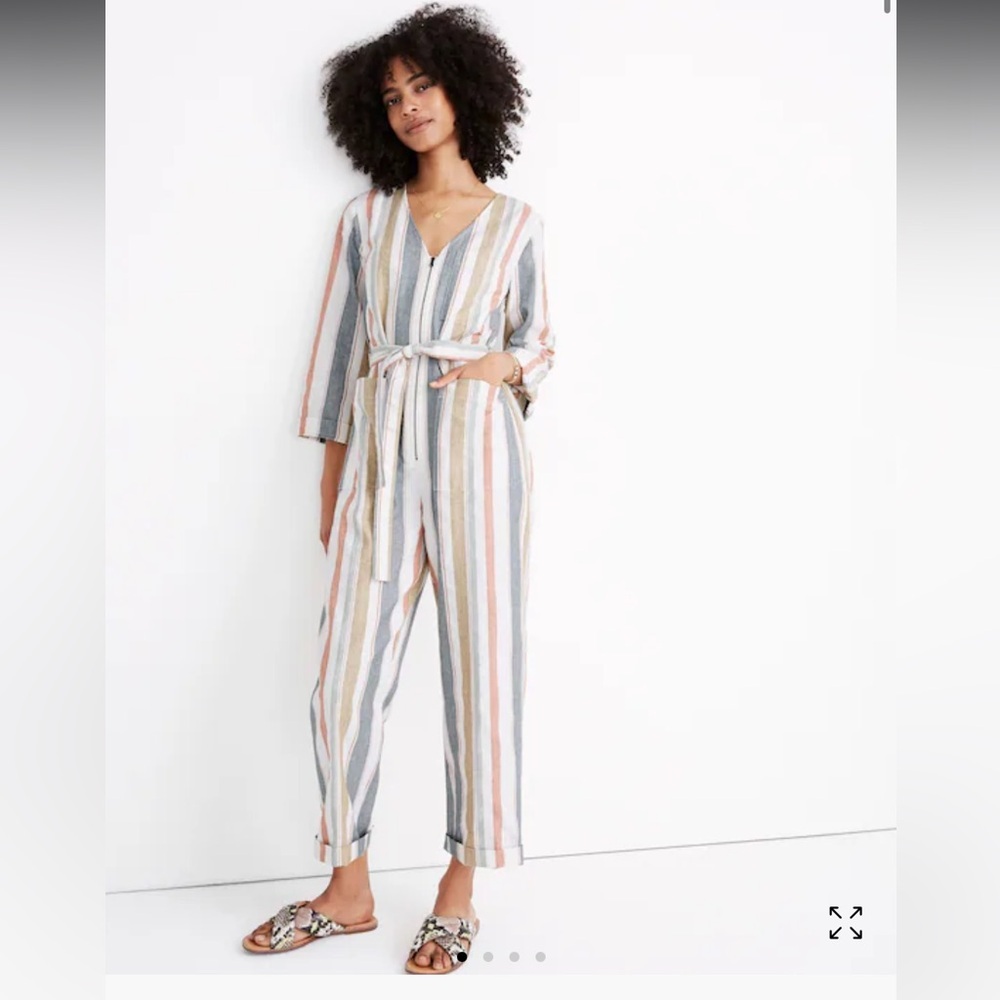 Madewell V-Neck Tie-Waist Jumpsuit